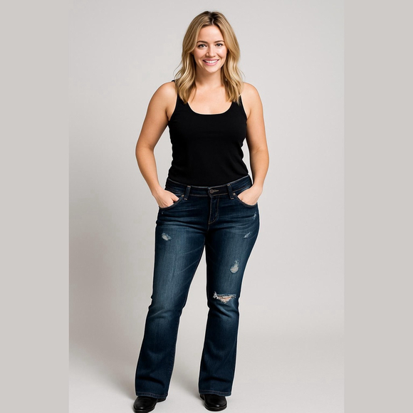 maurices Denim - Maurices Women's Jeans Size 13/14 Short Blue